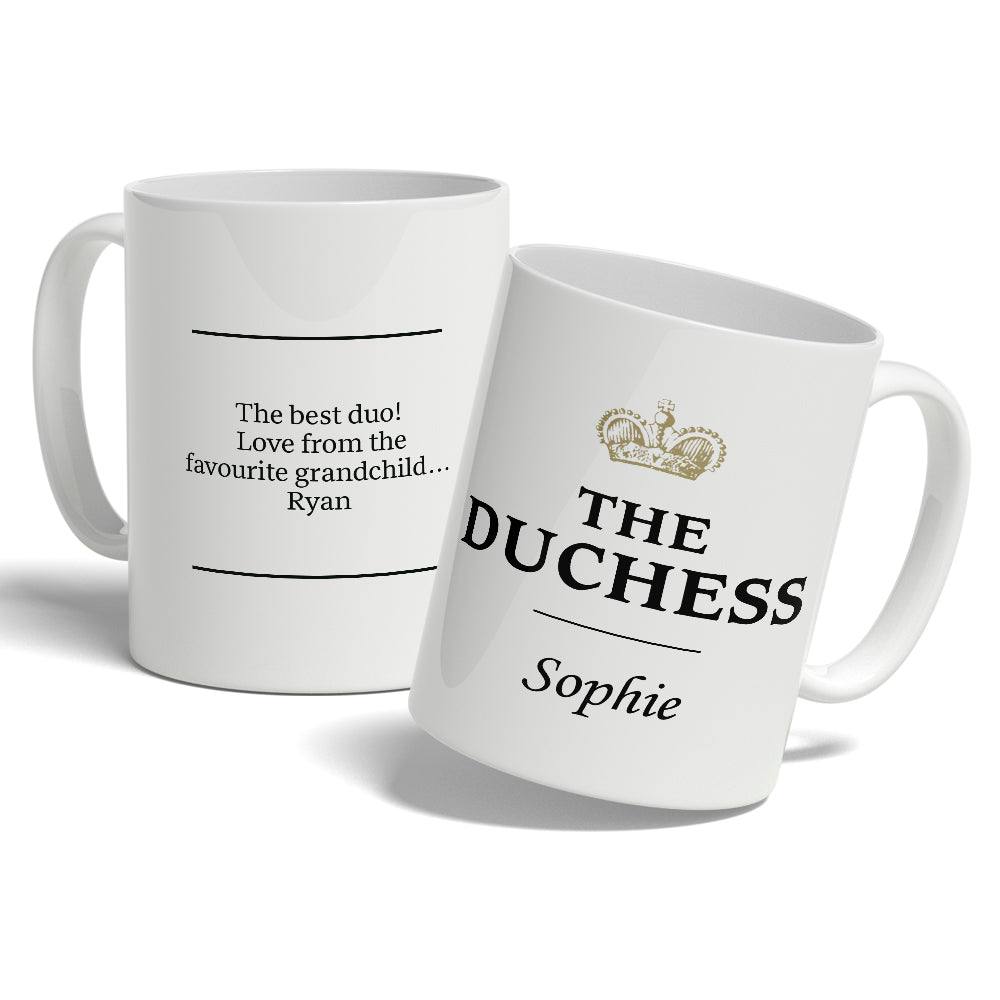 Personalised The Duke & Duchess Mug Set - TwoBeeps.co.uk