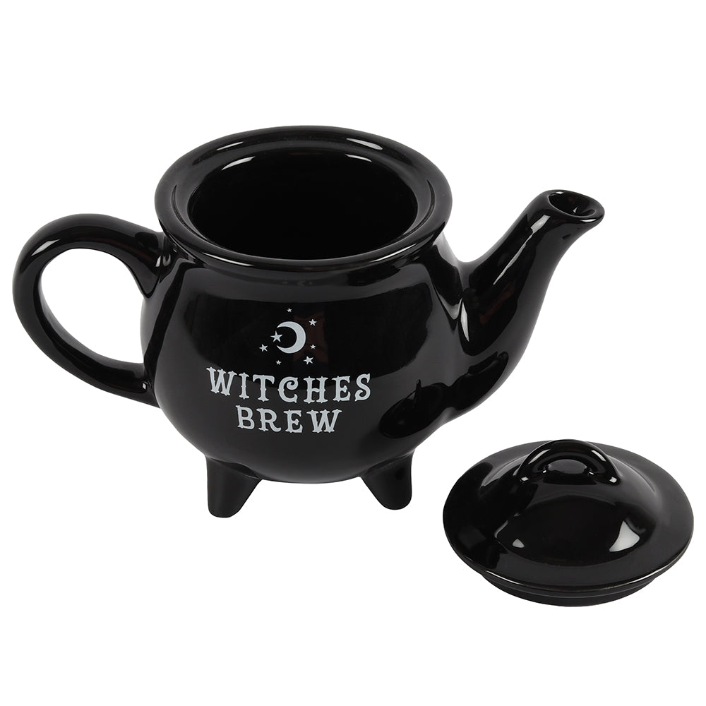 Witches Brew Black Ceramic Tea Pot - TwoBeeps.co.uk