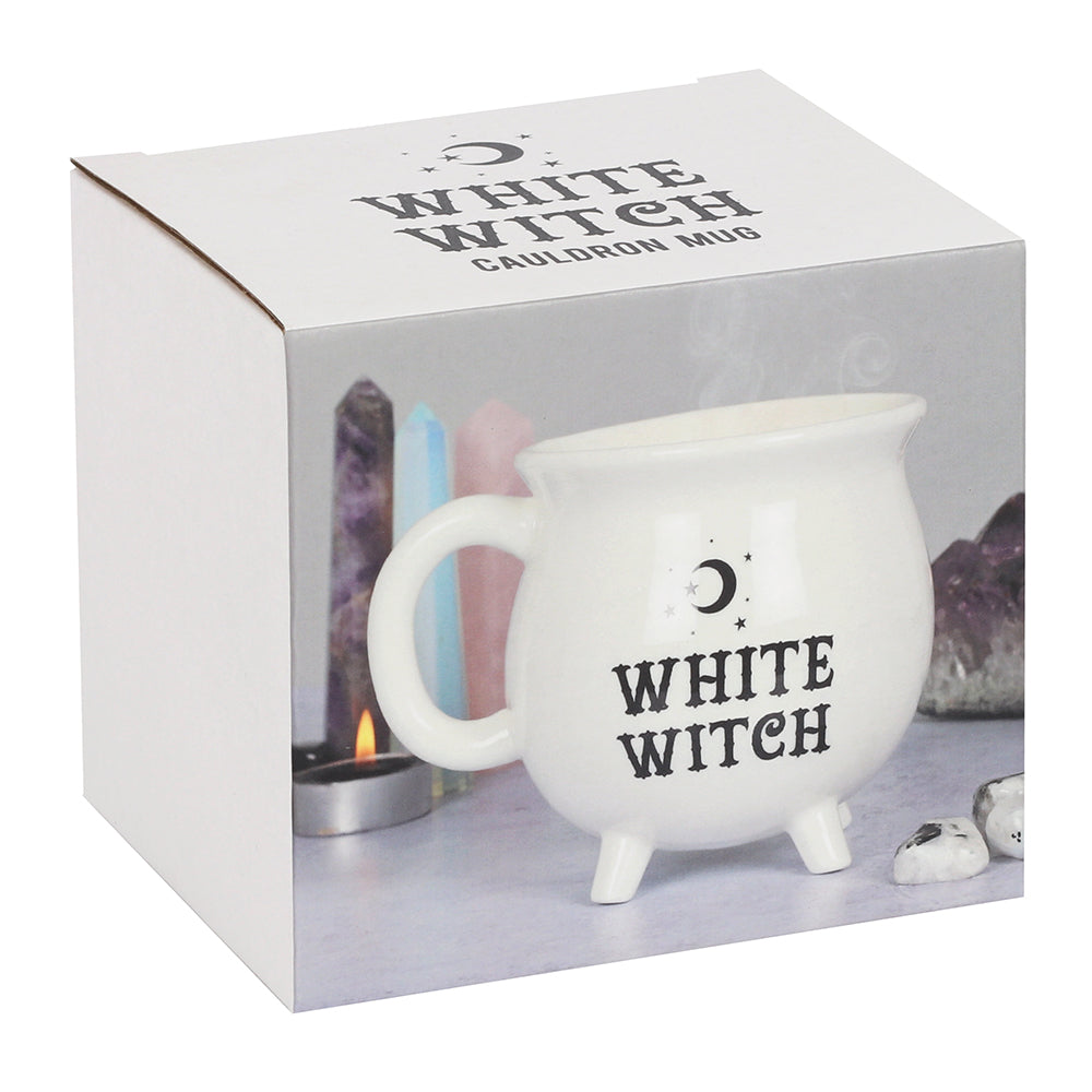 White Witch Cauldron Mug - TwoBeeps.co.uk