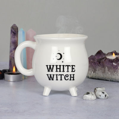 White Witch Cauldron Mug - TwoBeeps.co.uk