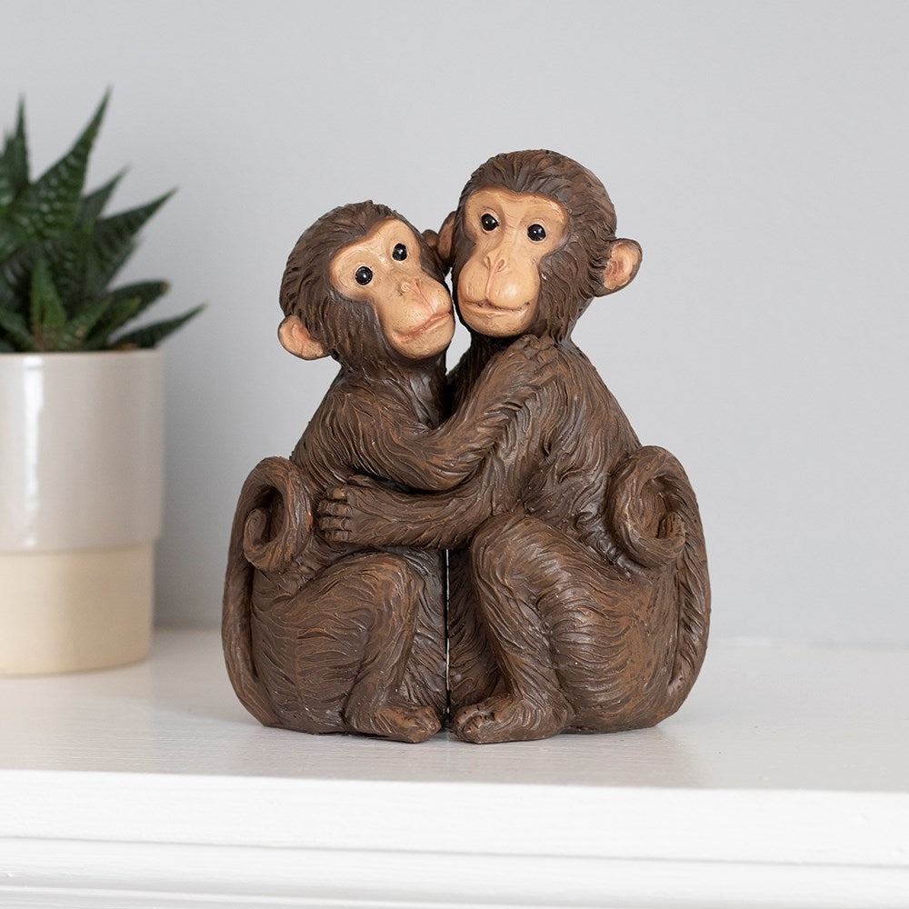 Monkey Couple Ornament - TwoBeeps.co.uk