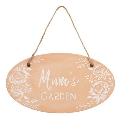 Mum'S Garden Terracotta Plaque - TwoBeeps.co.uk
