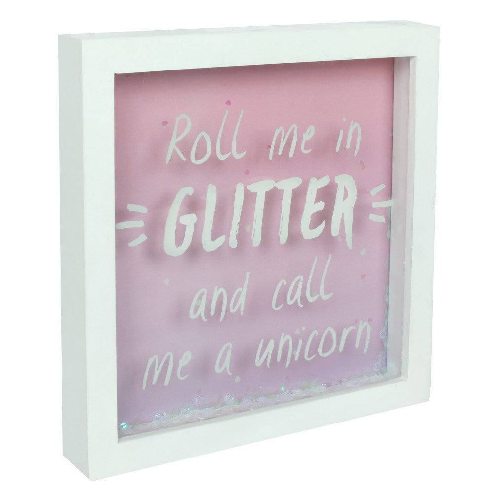Roll Me In Glitter Box Frame - TwoBeeps.co.uk