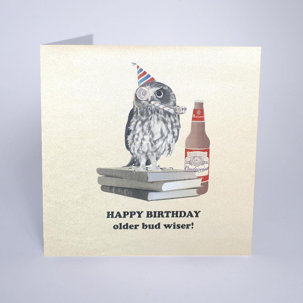 Happy Birthday Older Bud Wiser - TwoBeeps.co.uk