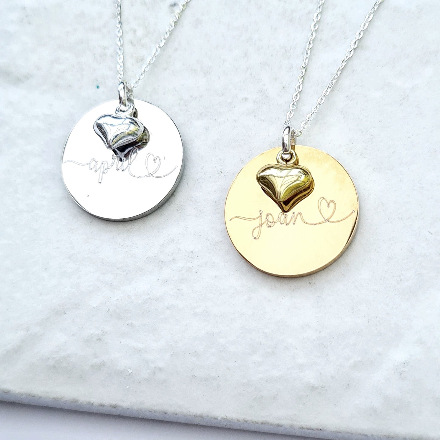 Personalised Luxe Necklace with Mini Heart
