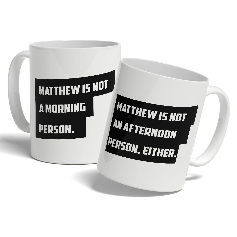 Personalised Not a Morning Person Novelty Mug 11oz - TwoBeeps.co.uk