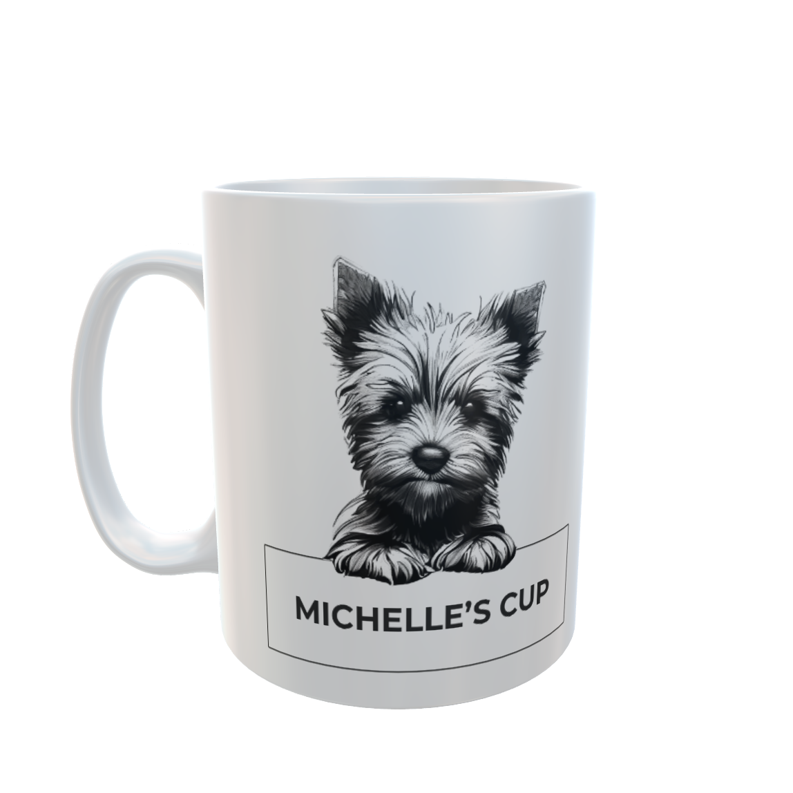 Personalised Terrier Sketch 11oz Mug