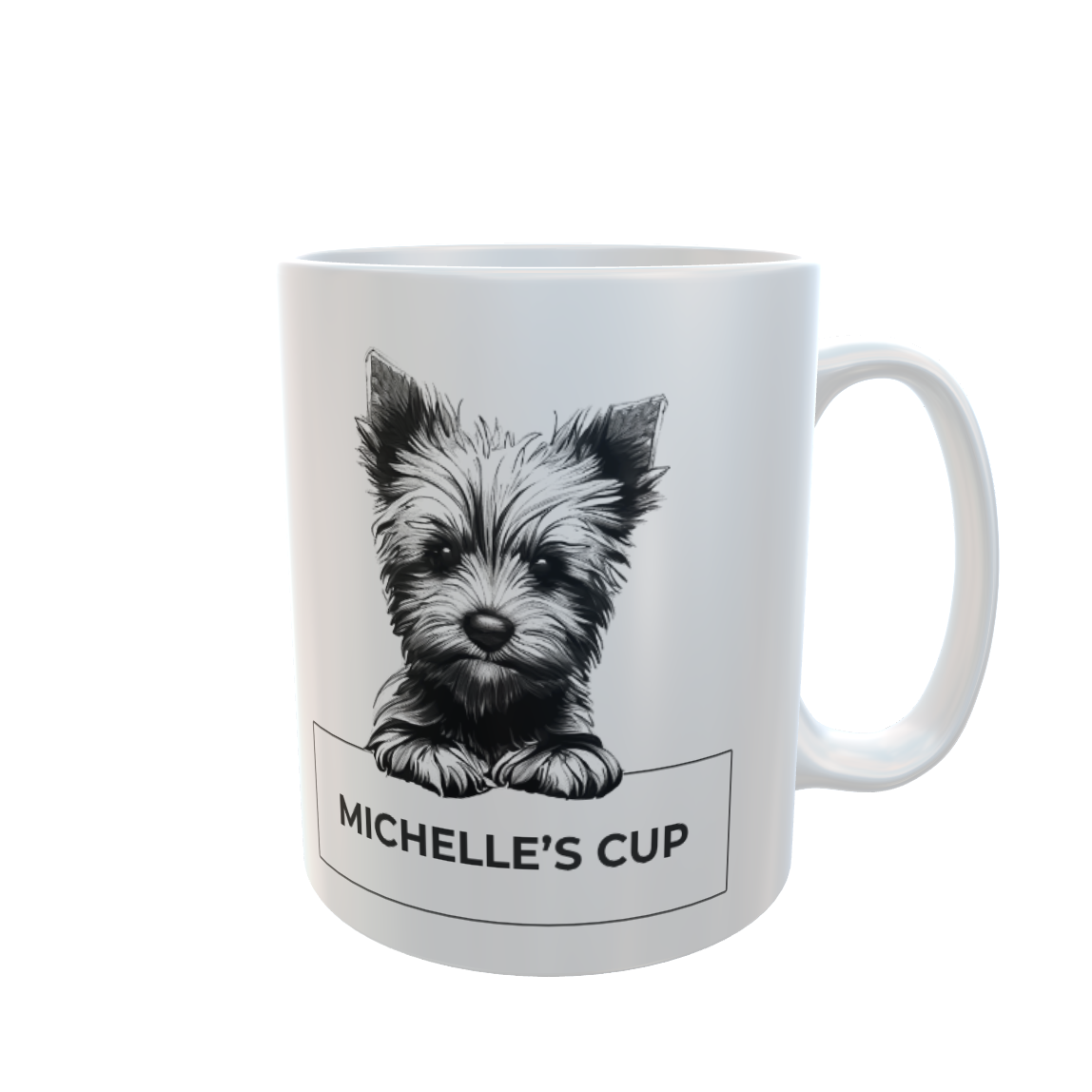 Personalised Terrier Sketch 11oz Mug