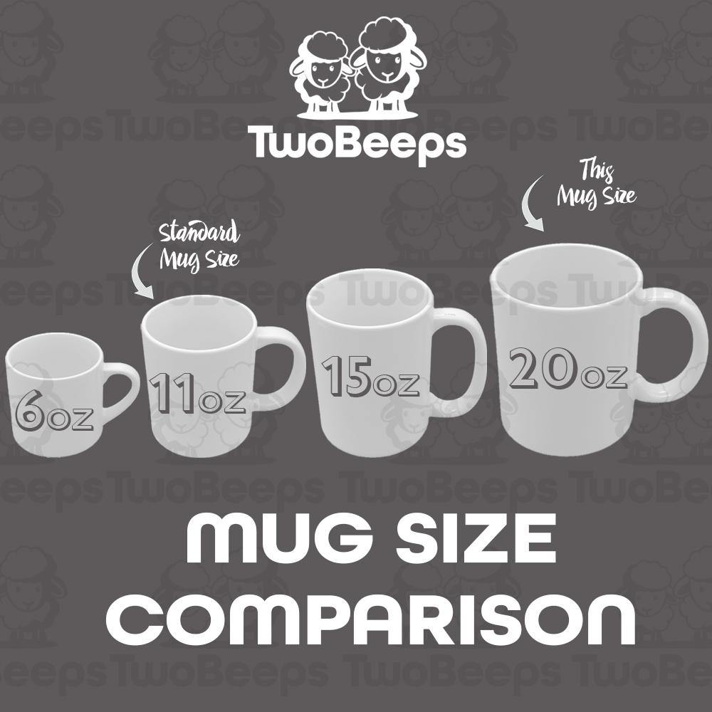 Personalised BIG Mug 20oz / 1 Pint - TwoBeeps.co.uk