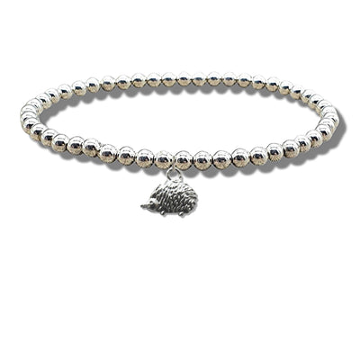 Hedgehog Silver Beaded Bracelet
