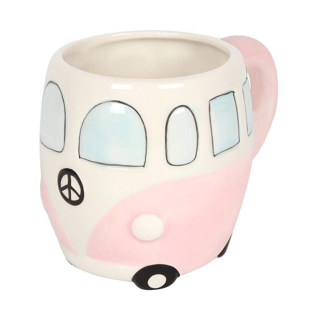 Pink Campervan Mug - TwoBeeps.co.uk