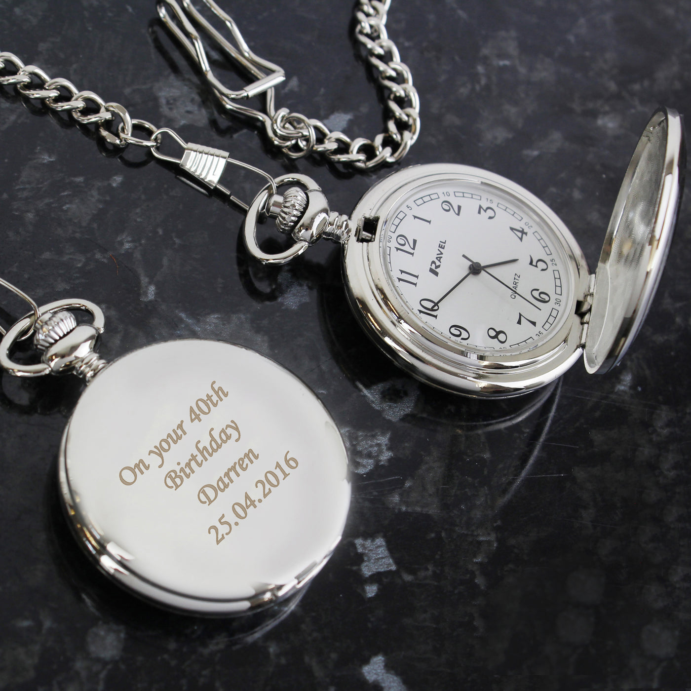 Personalised Pocket Fob Watch - TwoBeeps.co.uk