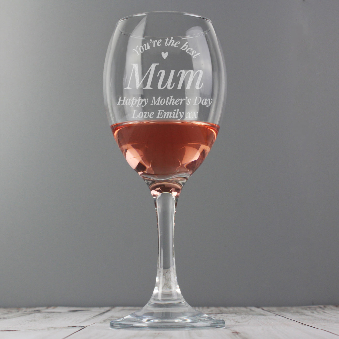 Personalised You Are The Best Wine Glass - TwoBeeps.co.uk