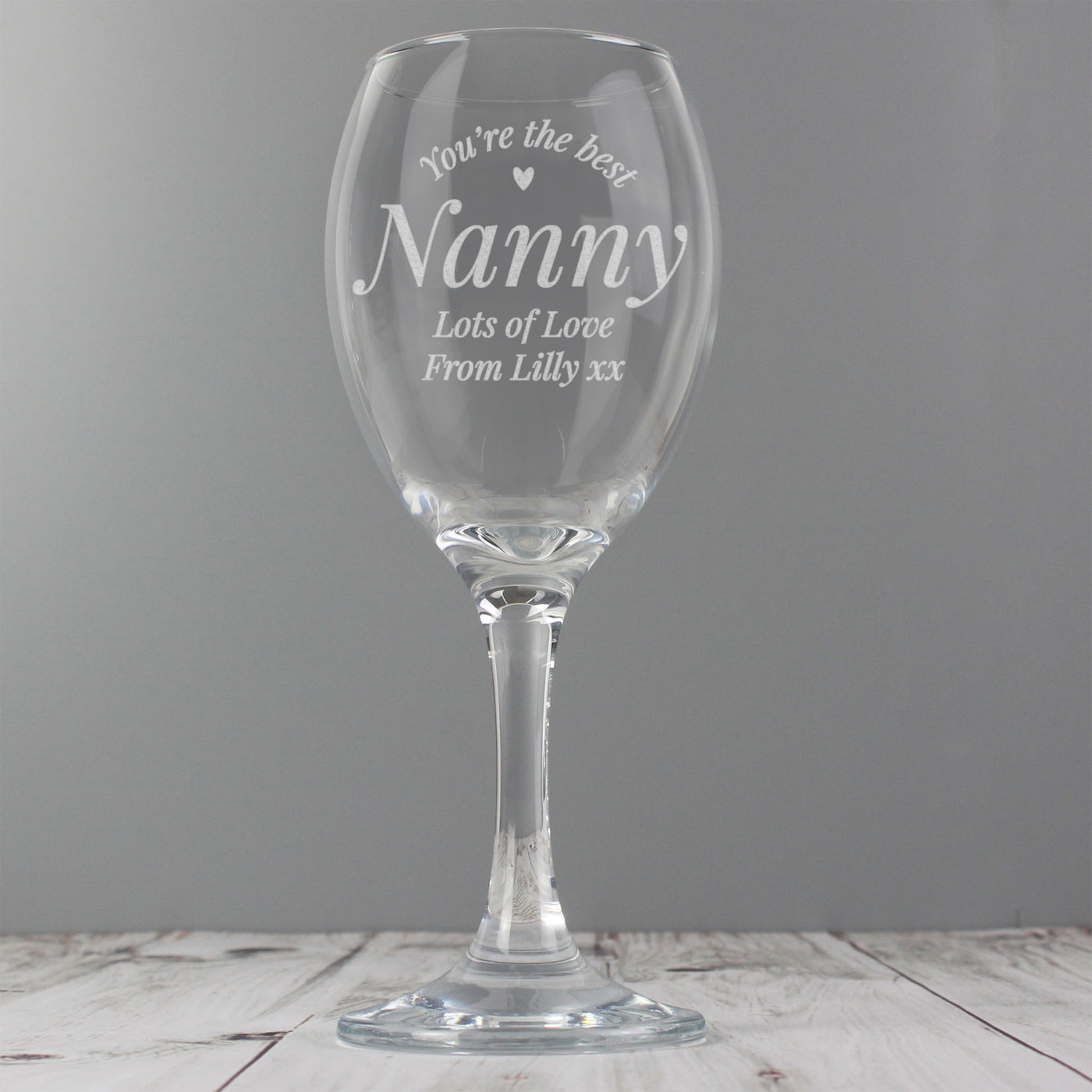 Personalised You Are The Best Wine Glass - TwoBeeps.co.uk