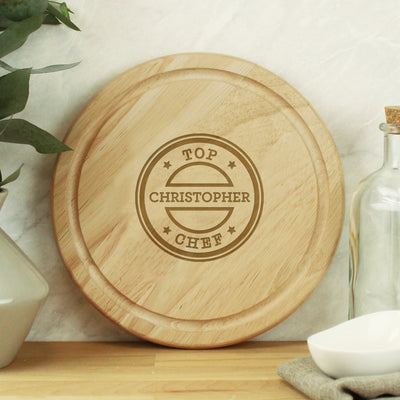 Personalised Top Chef Large Chopping Board