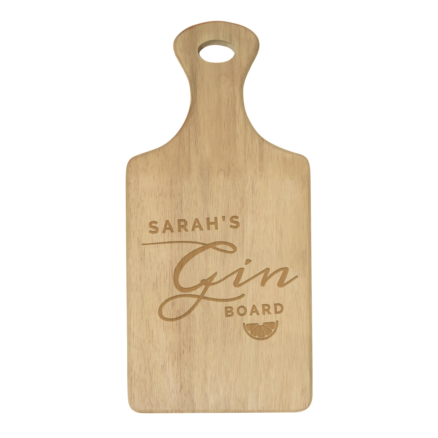 Personalised Gin Wooden Paddle Board