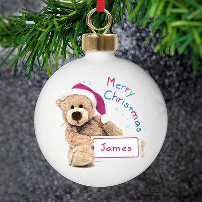 Personalised Tiny Tatty Teddy My 1st Christmas Stocking Bauble