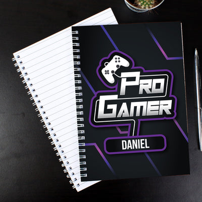 Personalised Pro Gamer A5 Notebook