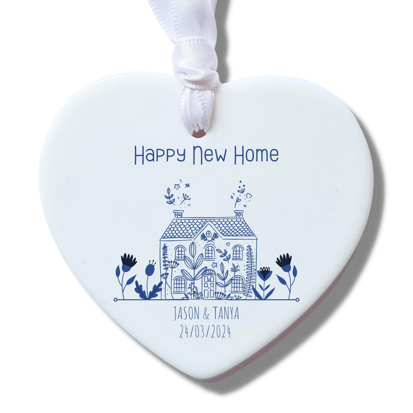 Personalised Happy New Home Ceramic Decoration