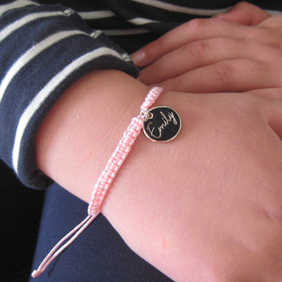 Personalised Script Girls Friendship Bracelet