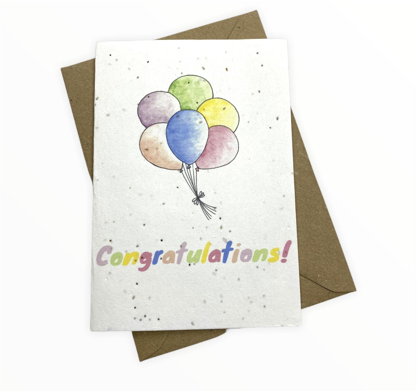 Eco-Friendly Plantable Congratulations Greeting Card - TwoBeeps.co.uk