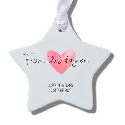 Personalised From This Day On Ceramic Decoration