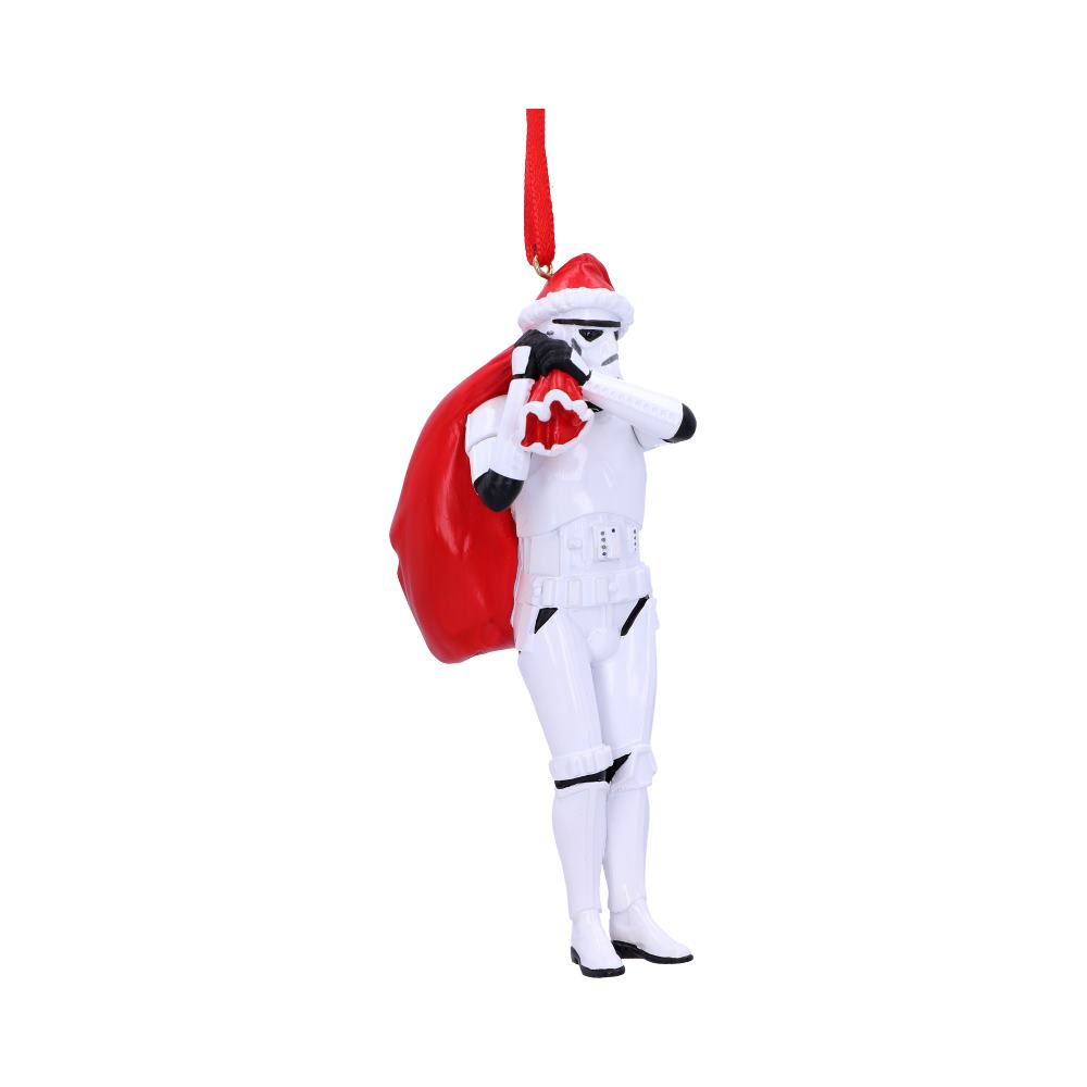 Stormtrooper Santa Sack Hanging Ornament 13cm