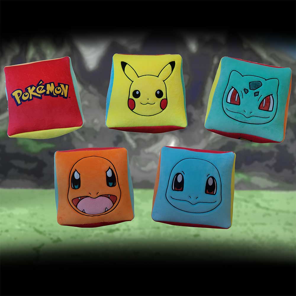 Pokemon Starter Cube Cushion 25cm