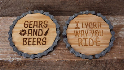 Bike Chain Coaster - Gears And Ride - TwoBeeps.co.uk