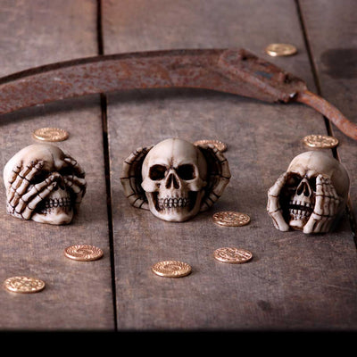 Three Wise Skulls 7.6cm Ornament
