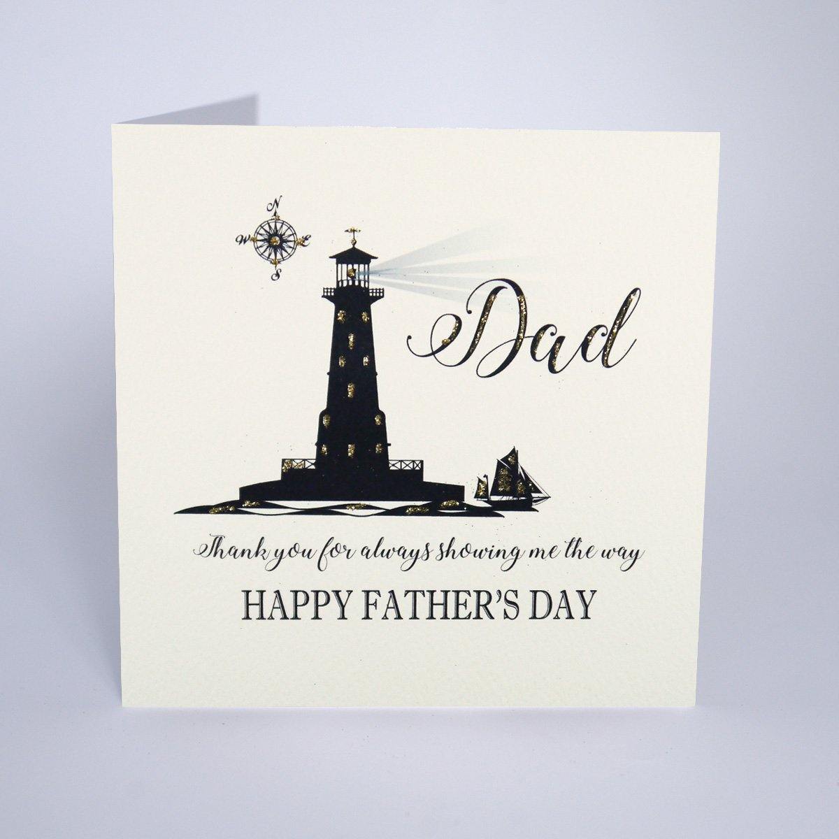 Dad Thank You For Showing Me The Way - Fathers Day Card - TwoBeeps.co.uk