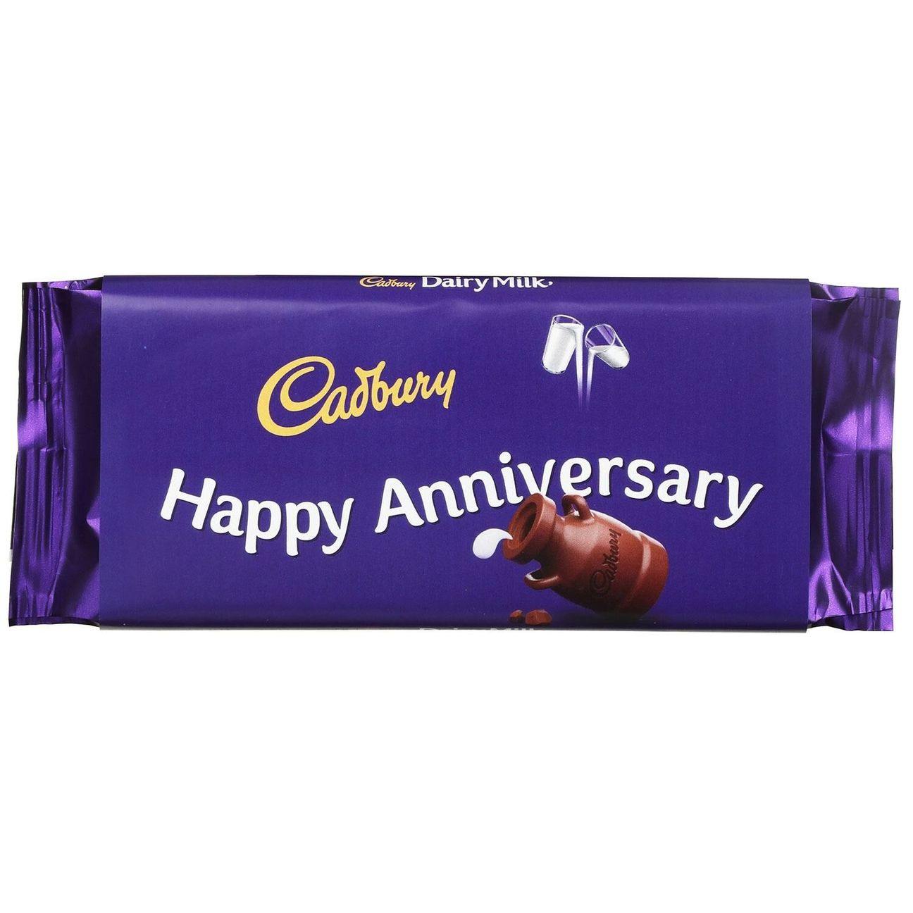 Cadbury's Milk Chocolate - Happy Anniversary - TwoBeeps.co.uk