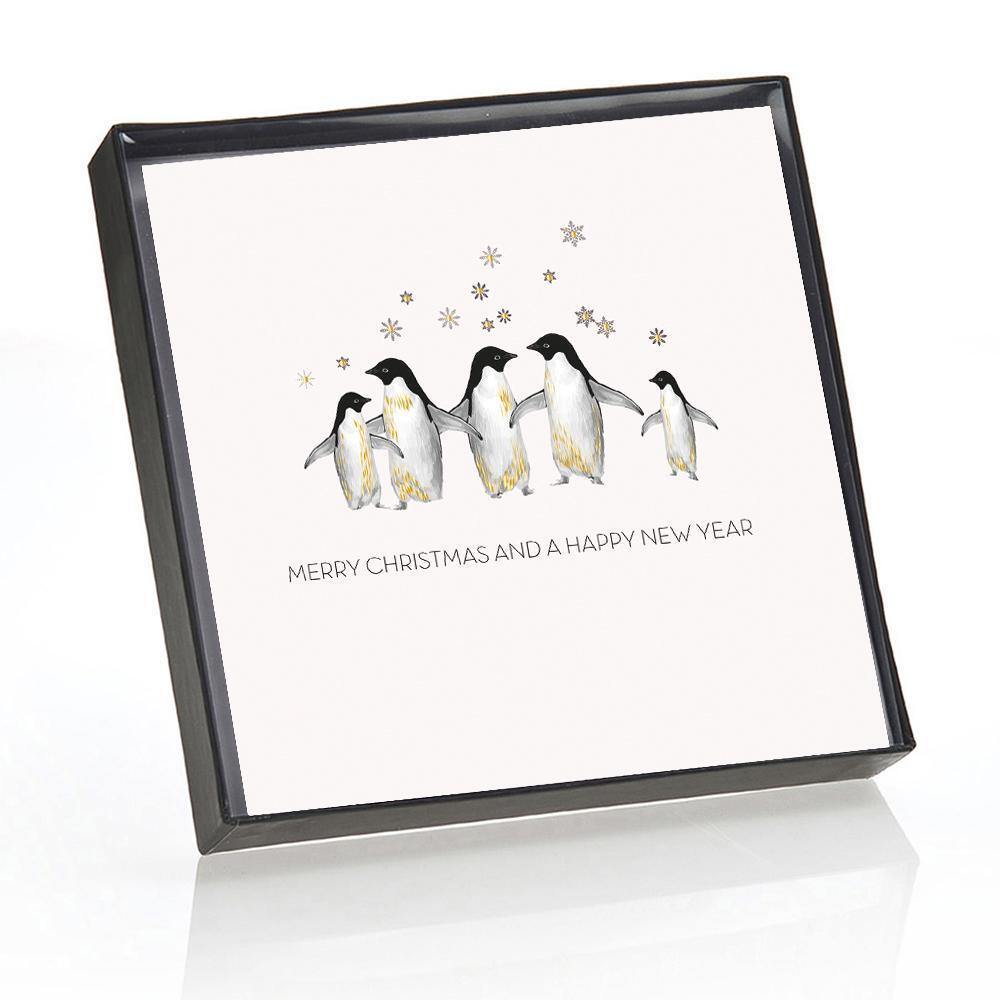 Merry Christmas (Penguins) - Pack of 6 - TwoBeeps.co.uk
