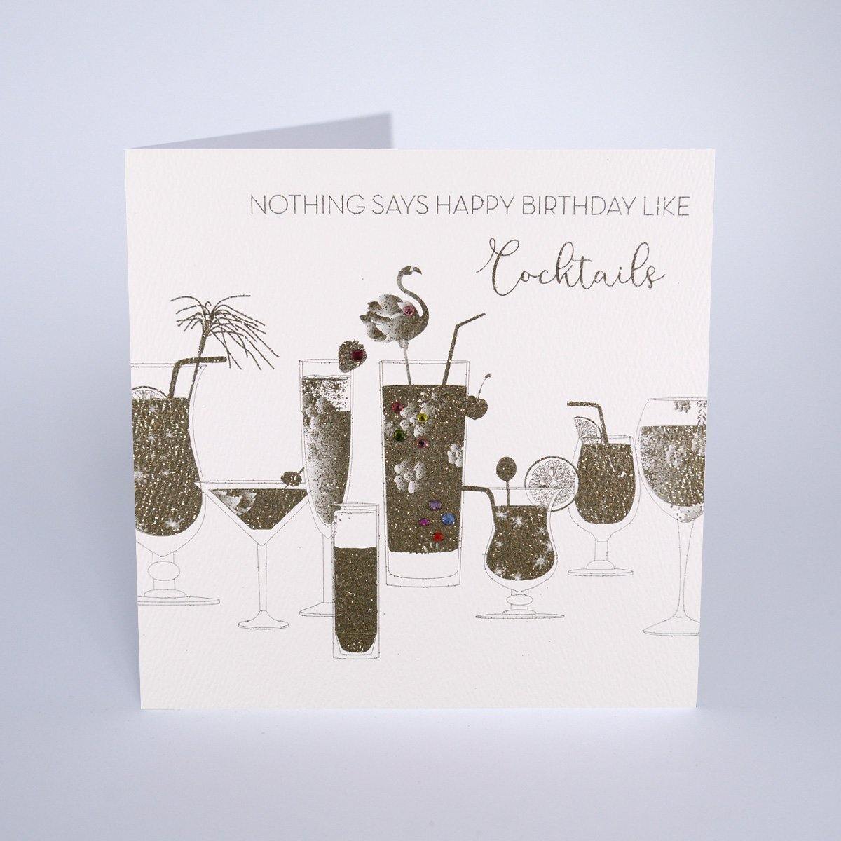 Nothing Says Happy Birthday Like Cocktails - Birthday Card - TwoBeeps.co.uk