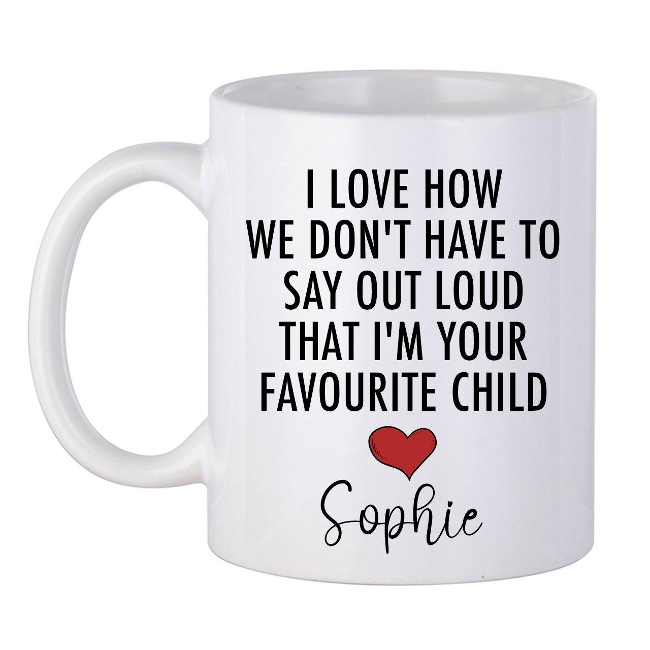 Personalised Favourite Child Mug 11oz - TwoBeeps.co.uk