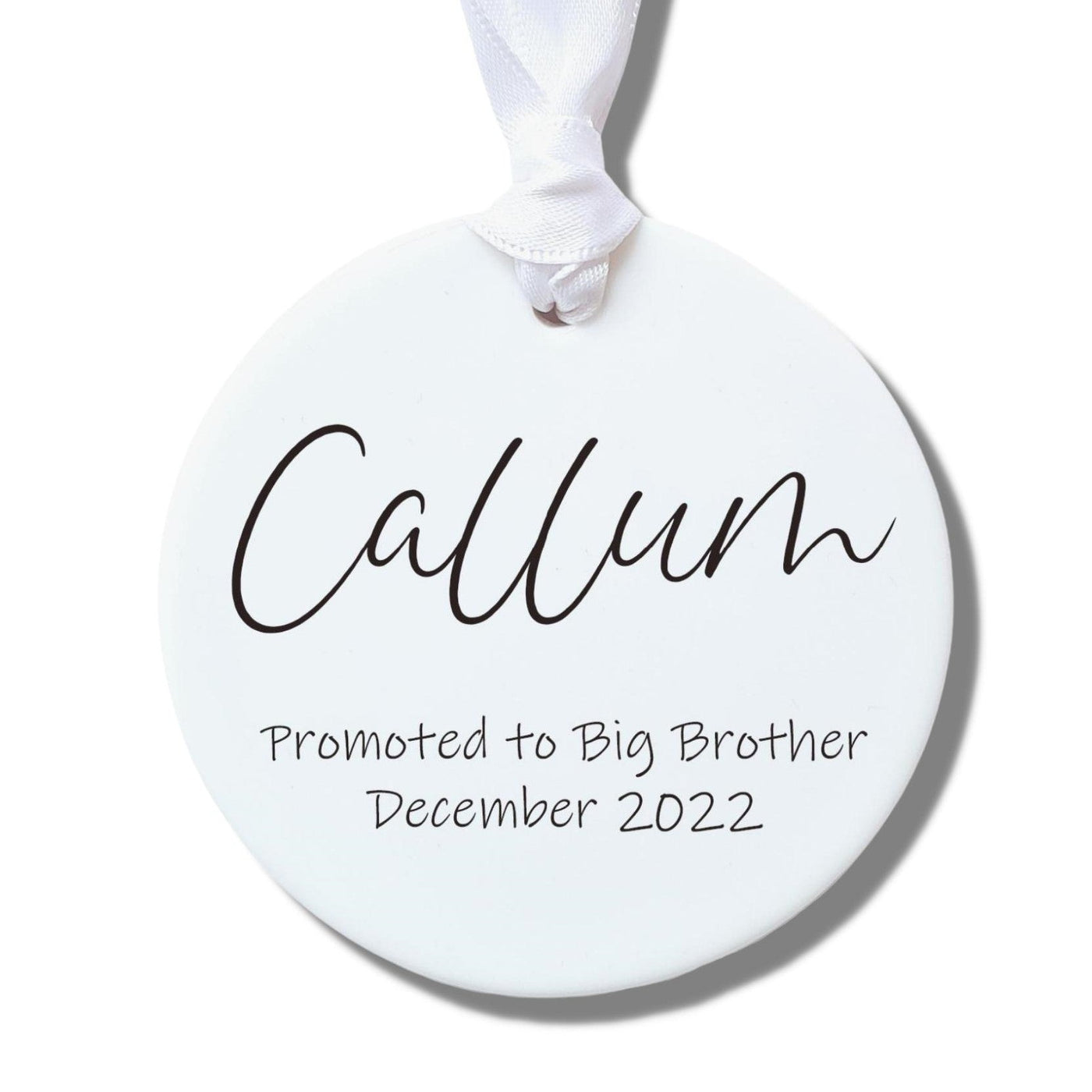 Personalised Promoted to Big Brother Ceramic Decoration