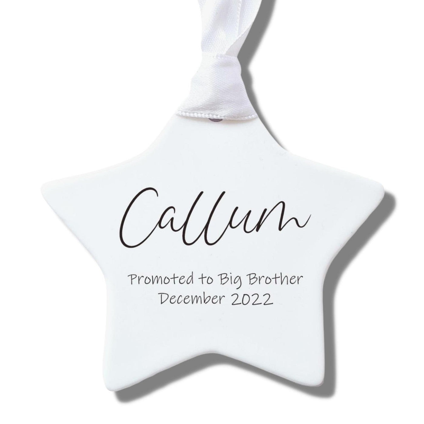 Personalised Promoted to Big Brother Ceramic Decoration
