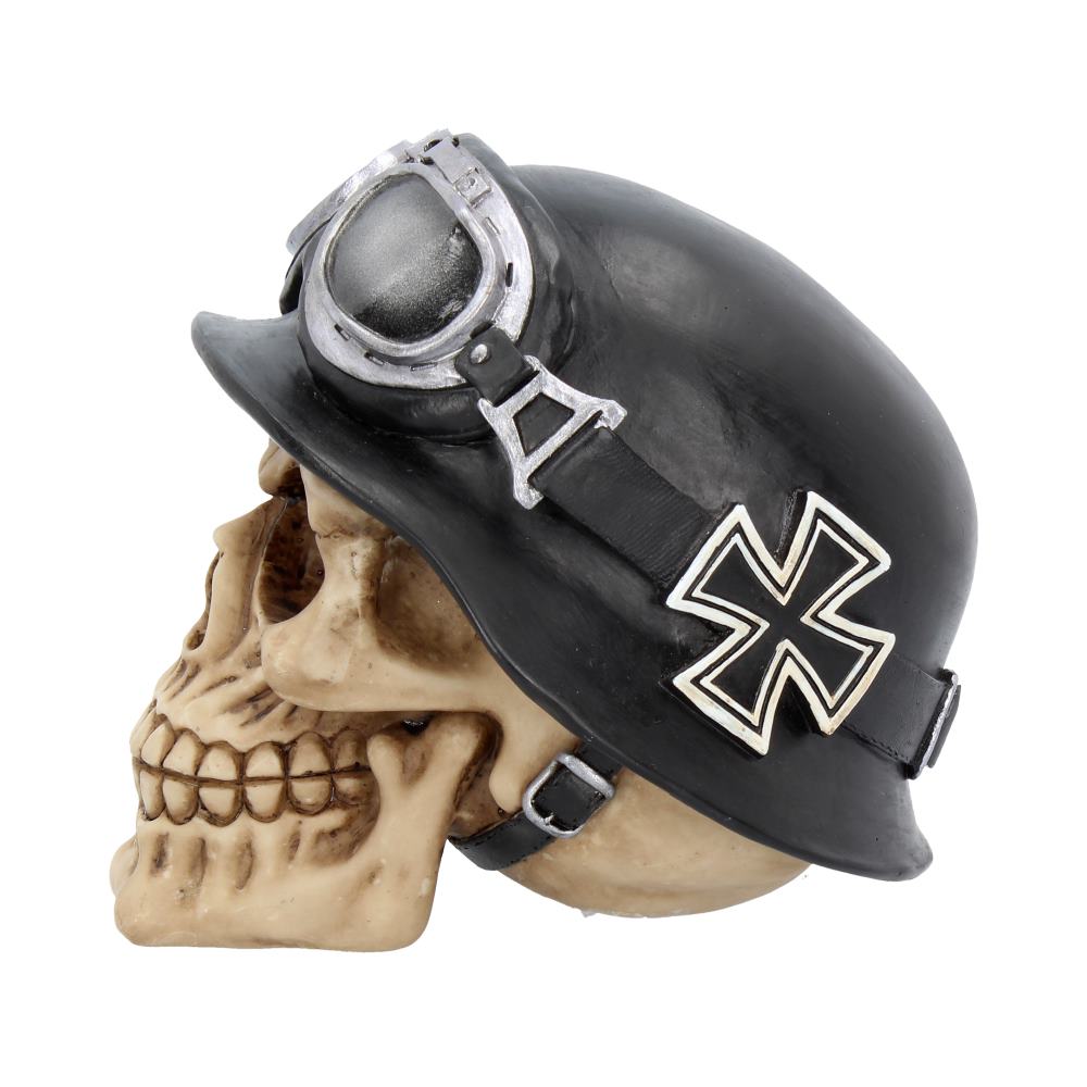 Iron Cross Skull 15.5cm Ornament