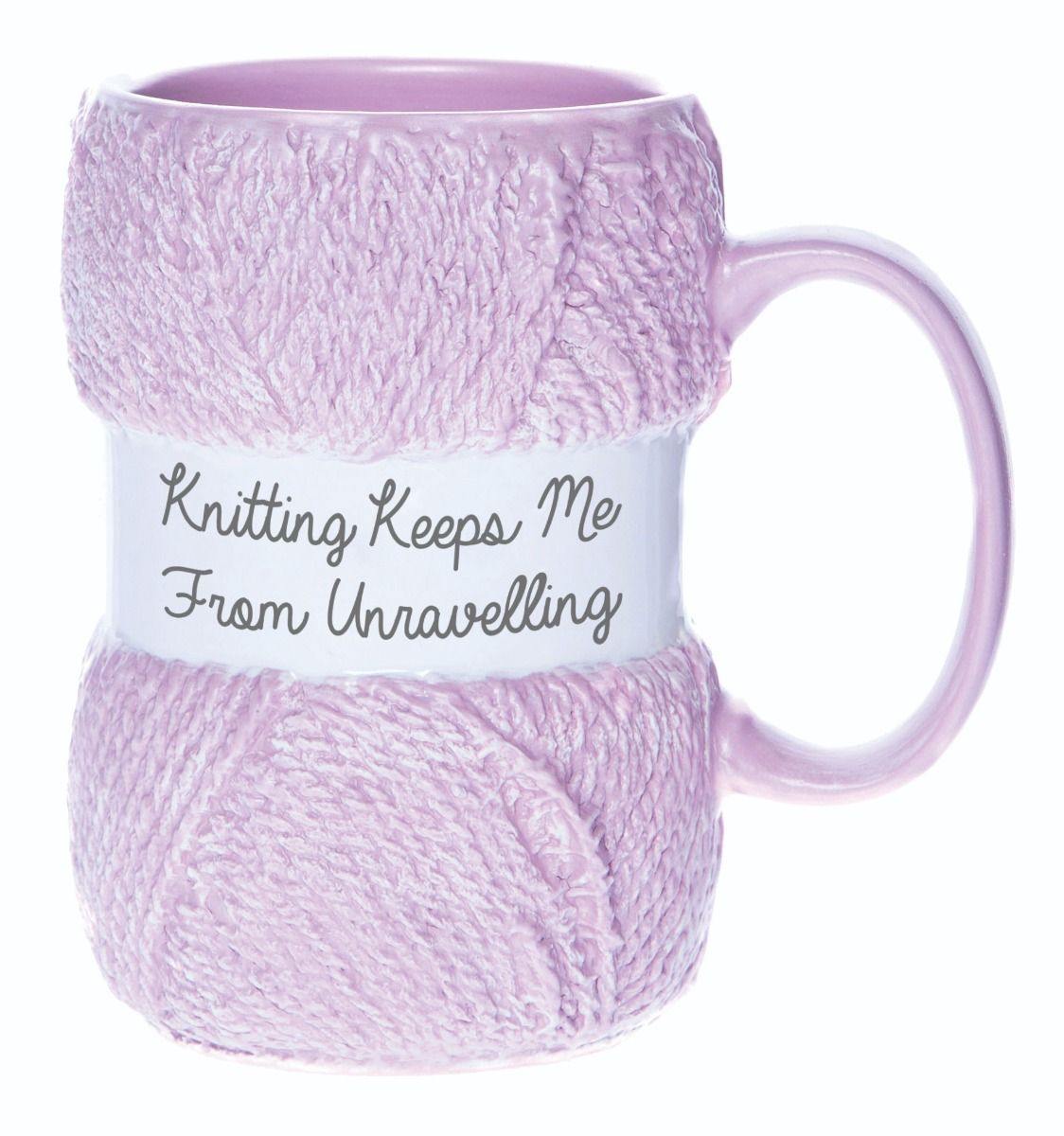 Knitting Mug - Unravelling - TwoBeeps.co.uk