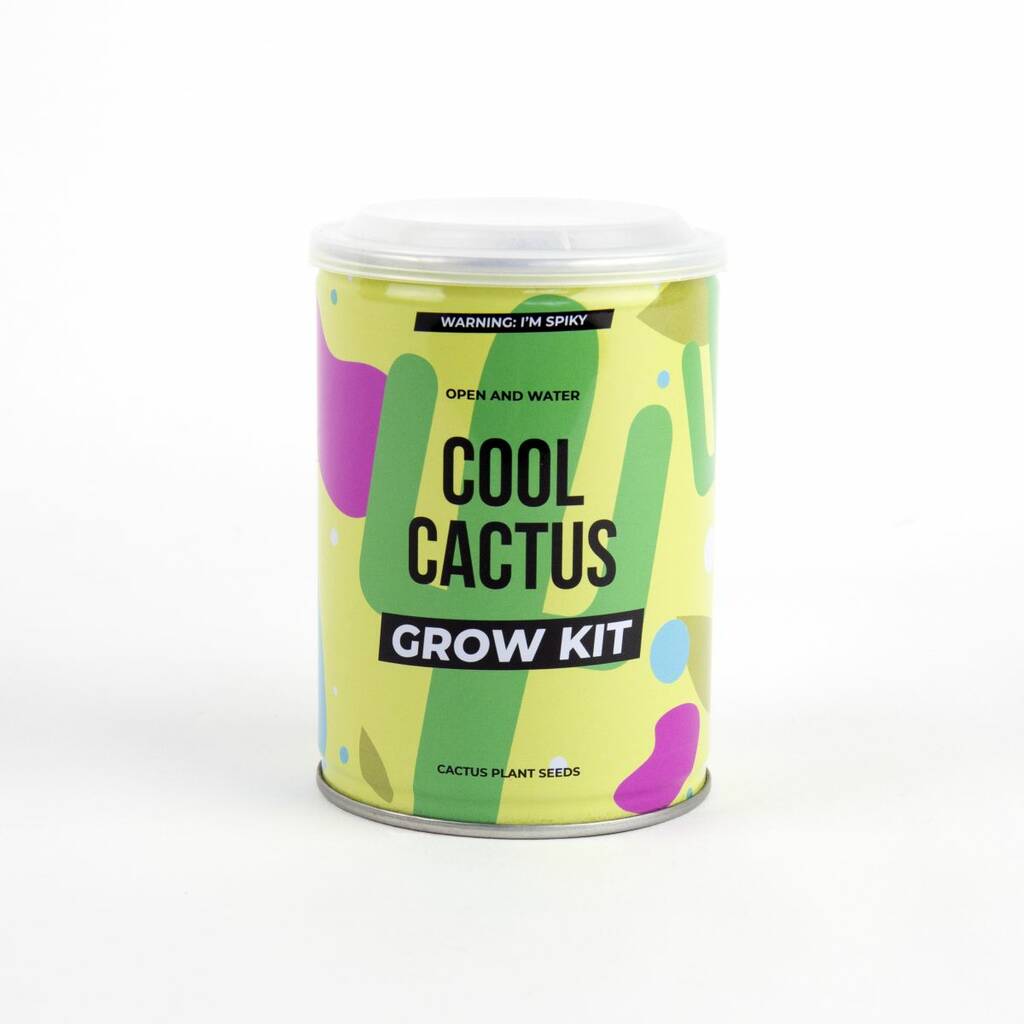 Cool Cactus Grow Kit Tin
