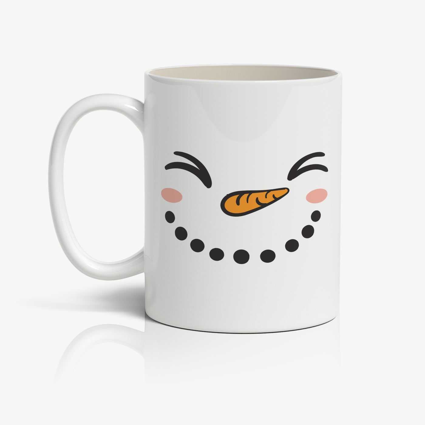 Personalised 11oz Snowman Christmas Mug - TwoBeeps.co.uk