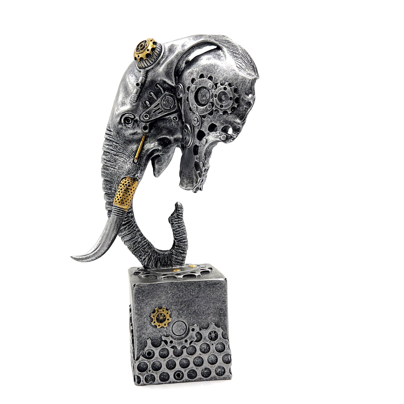 Steampunk Mechanical Elephant Head Ornament - TwoBeeps.co.uk