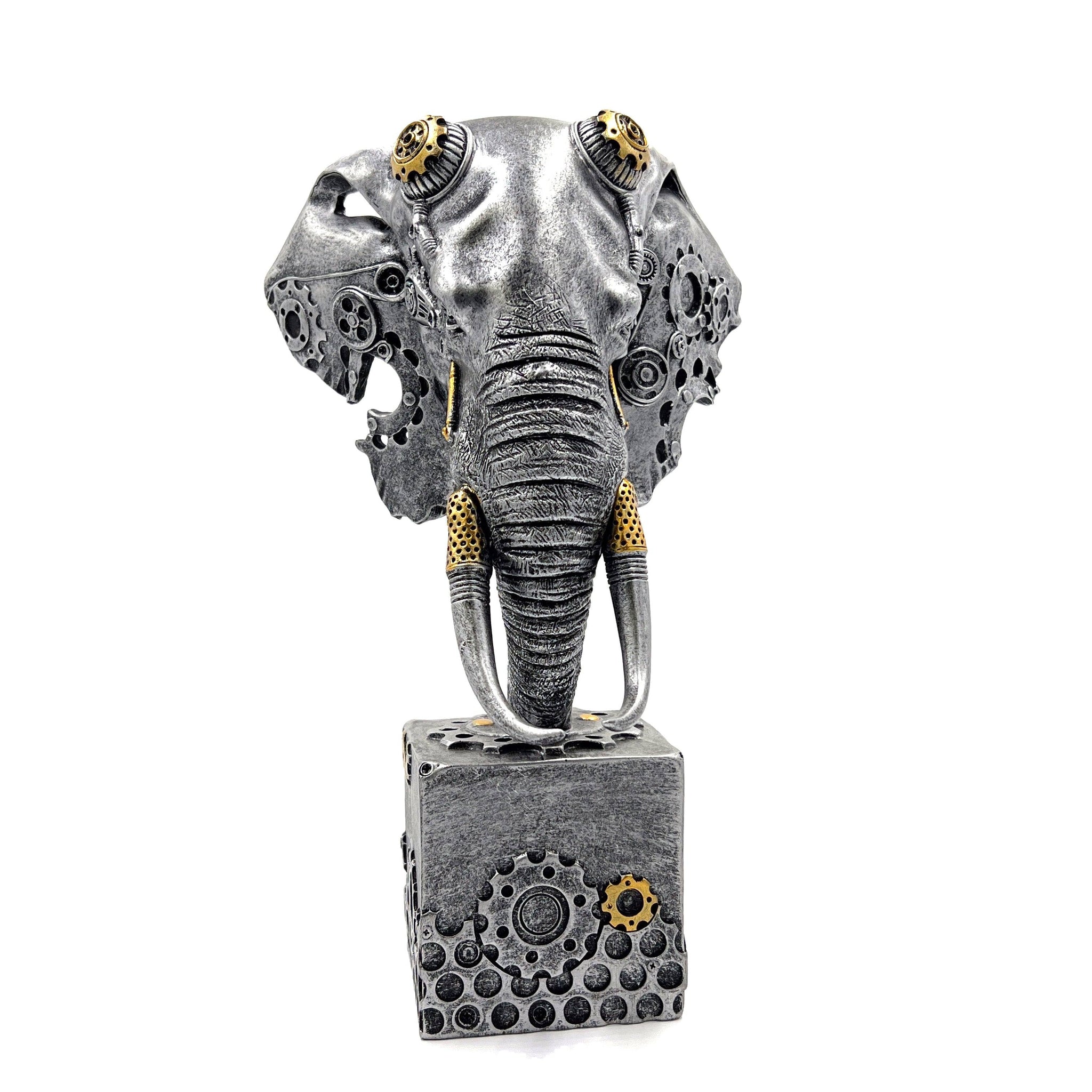 Steampunk Mechanical Elephant Head Ornament