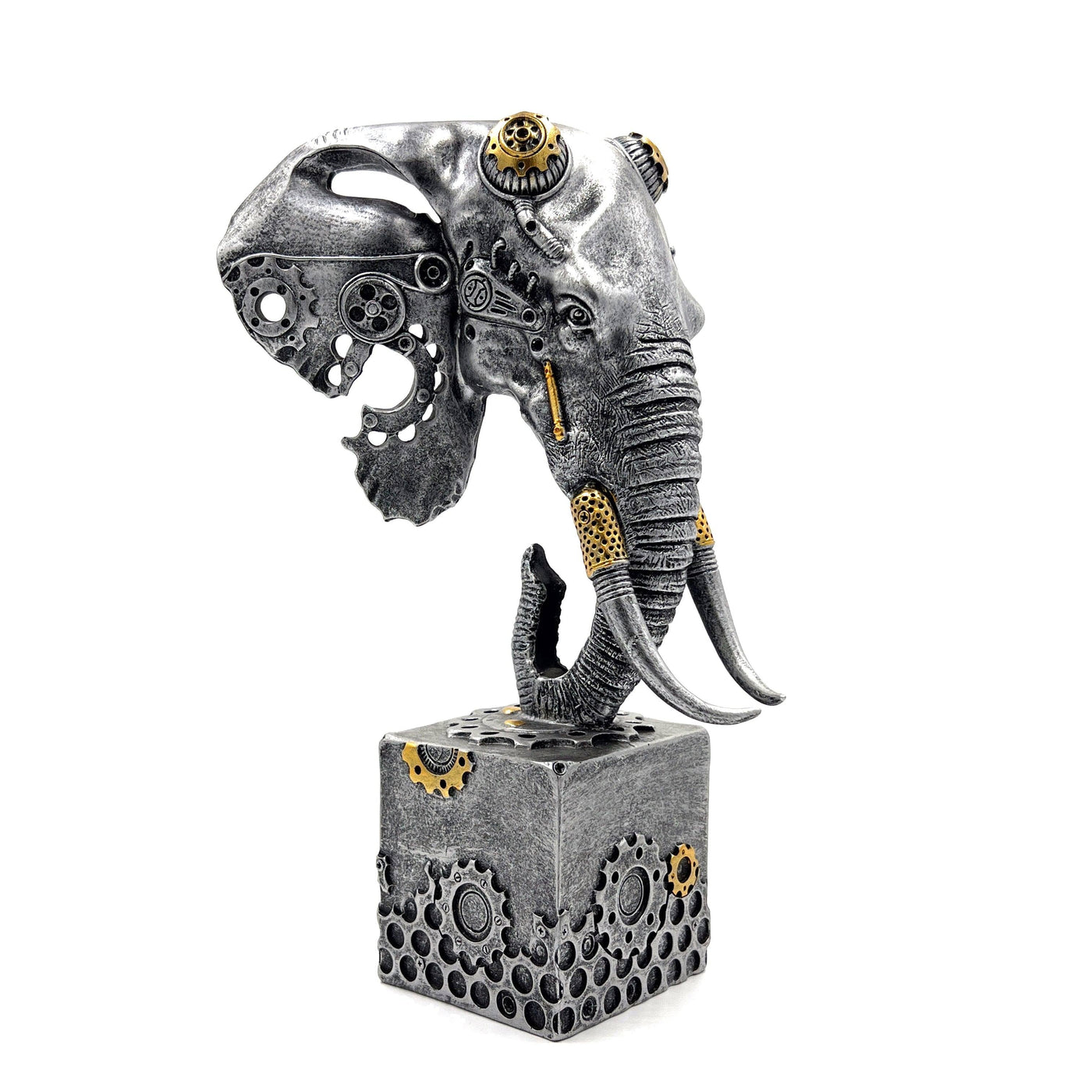Steampunk Mechanical Elephant Head Ornament - TwoBeeps.co.uk