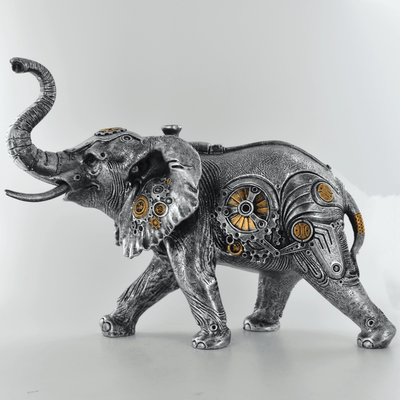 Steampunk Mechanical Elephant Ornament - TwoBeeps.co.uk