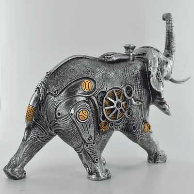 Steampunk Mechanical Elephant Ornament - TwoBeeps.co.uk