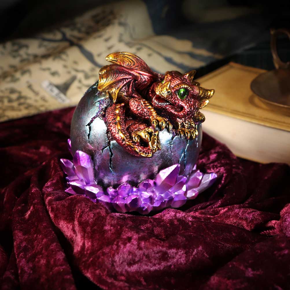 Crimson Hatchling Glow 12.5cm Ornament