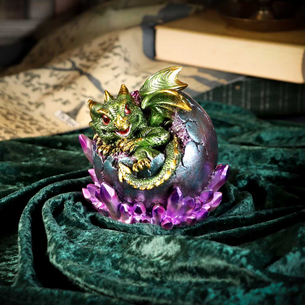 Emerald Hatchling Glow 12.5cm Ornament