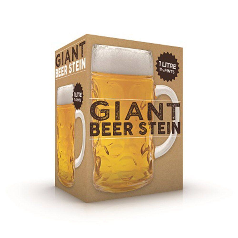 Giant Beer Stein - 1 Litre - TwoBeeps.co.uk