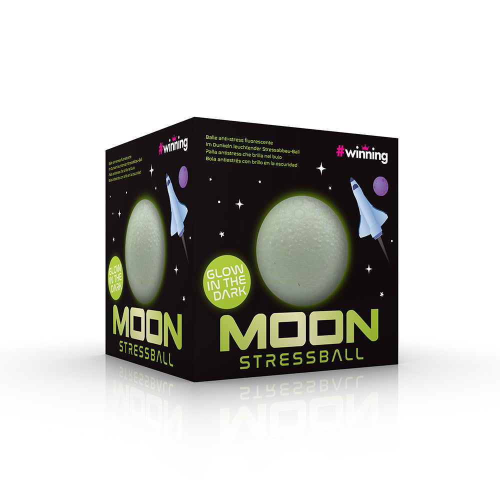 Moon Glow in the Dark Stress Ball - TwoBeeps.co.uk